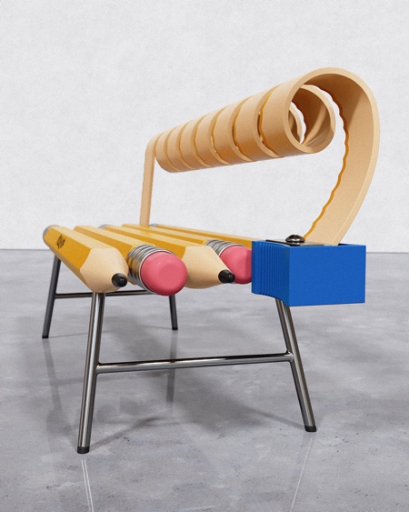 Muddycap Pencil Sharpener Bench Muddycap Pencil Sharpener Bench