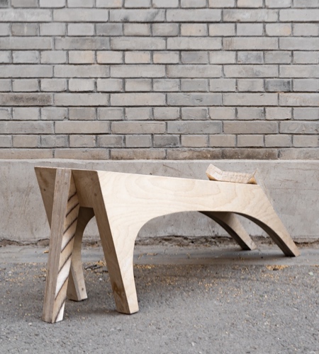 MACH Architects Beijing Stretching Cat Bench MACH Architects Beijing Stretching Cat Bench