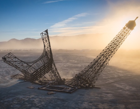 Burning Man Eiffel Tower