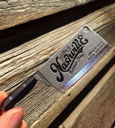 Nashville Butcher Shop Business Card Nashville Butcher Shop Business Card