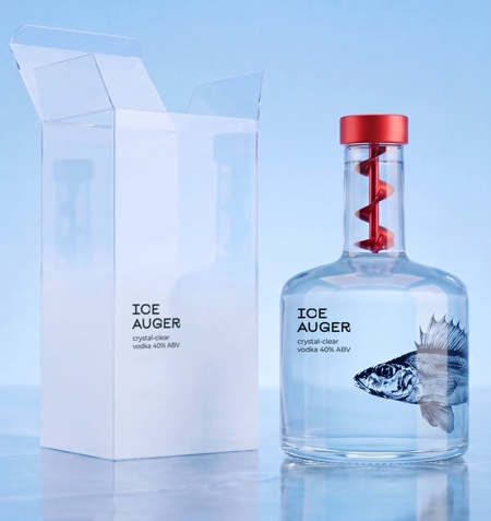 Ice Auger Vodka Packaging
