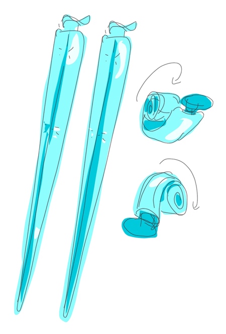Bored Eye Inflatable Chopsticks Bored Eye Inflatable Chopsticks