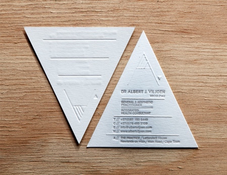 Triangular Business Card