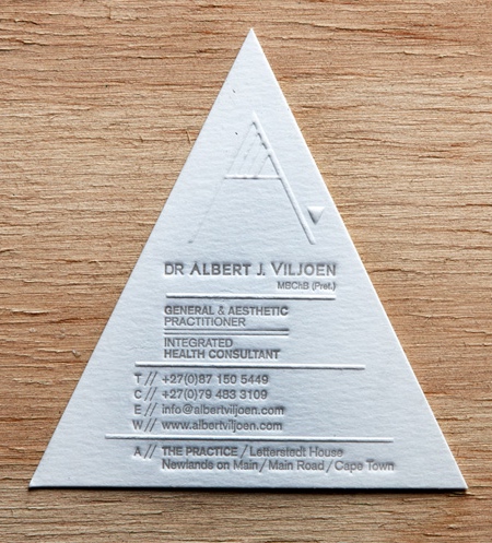Albert J Viljoen Business Card